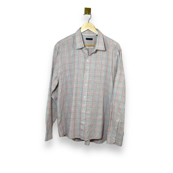 Zachary Prell Men’s Drozdov Multicolor Check Button Down Shirt Size XL - Picture 3 of 13